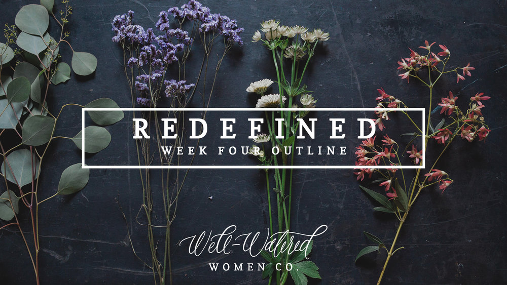   We are over halfway through Redefined as we begin week four tomorrow. You can follow along over on  Instagram , here on the Blog, and through  the Community Group on Facebook . Our sold-out  Redefined studies  will be back in stock next week!  