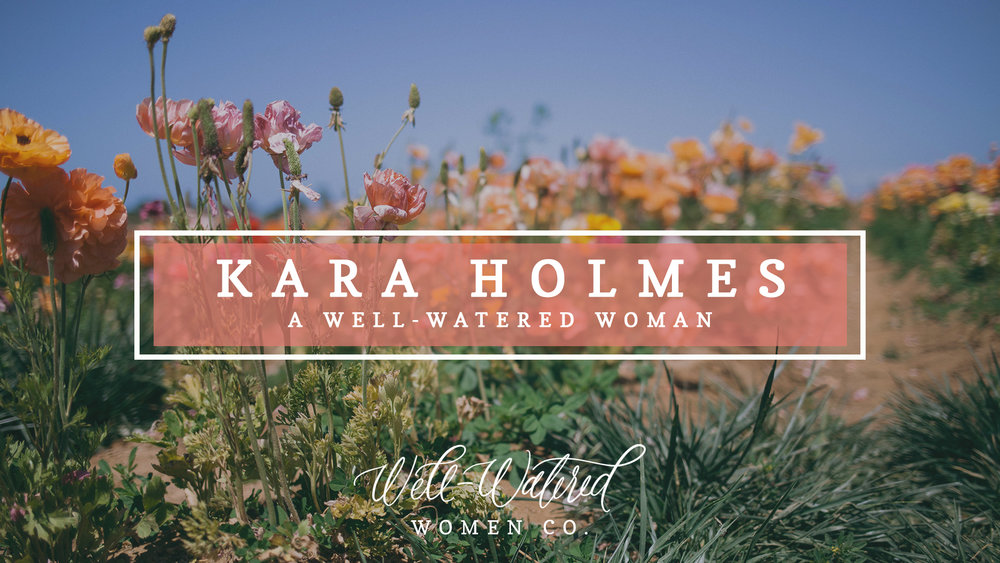  Today we're thrilled to introduce you to Kara Holmes, Gretchen's older sister and the author of our  Advent devotional ! Kara is a wife, mom, and incredible writer. You can find her blog at  Chasing Genuine . We hope that you are abundantly blessed by our conversation with her today! 