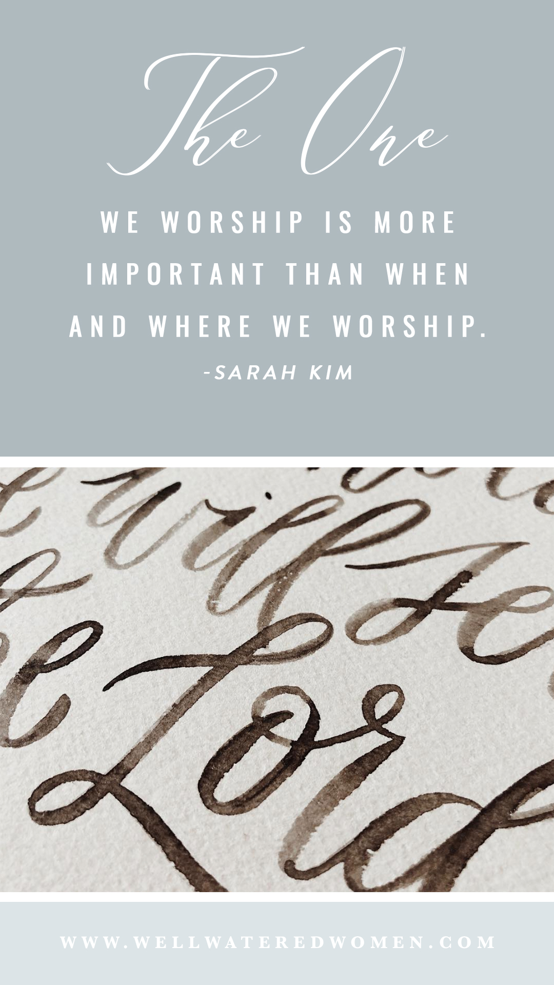 Biblical Lockscreen - Worshiping God day in and day out starts with the Word of God. The One we worship is more important than when and where we worship.