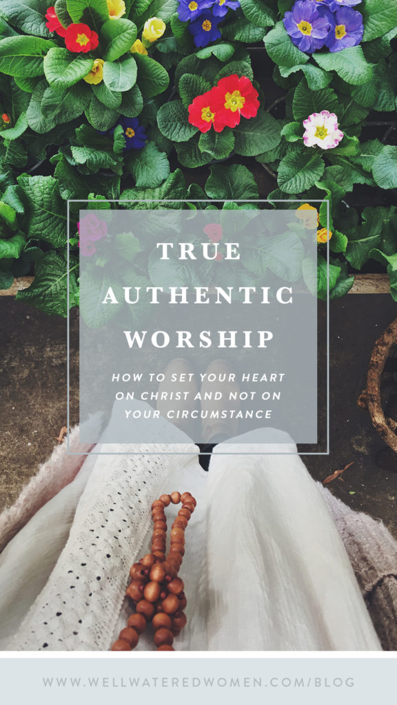 In Spirit and Truth- How to Worship God RIGHT NOW, in your current season of life. Tips for Christian Women. How to set your heart on God, and not your circumstances.