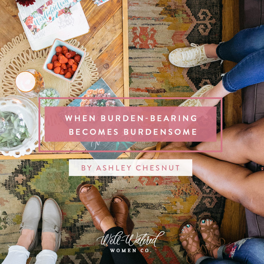 When Burden-Bearing Becomes Burdensome: It’s not always easy to discern the difference between bearing one another’s burdens (Gal. 6:2) and being overcome by them. So, what’s reasonable with burden bearing, and what’s not? Consider these questions to figure it out.