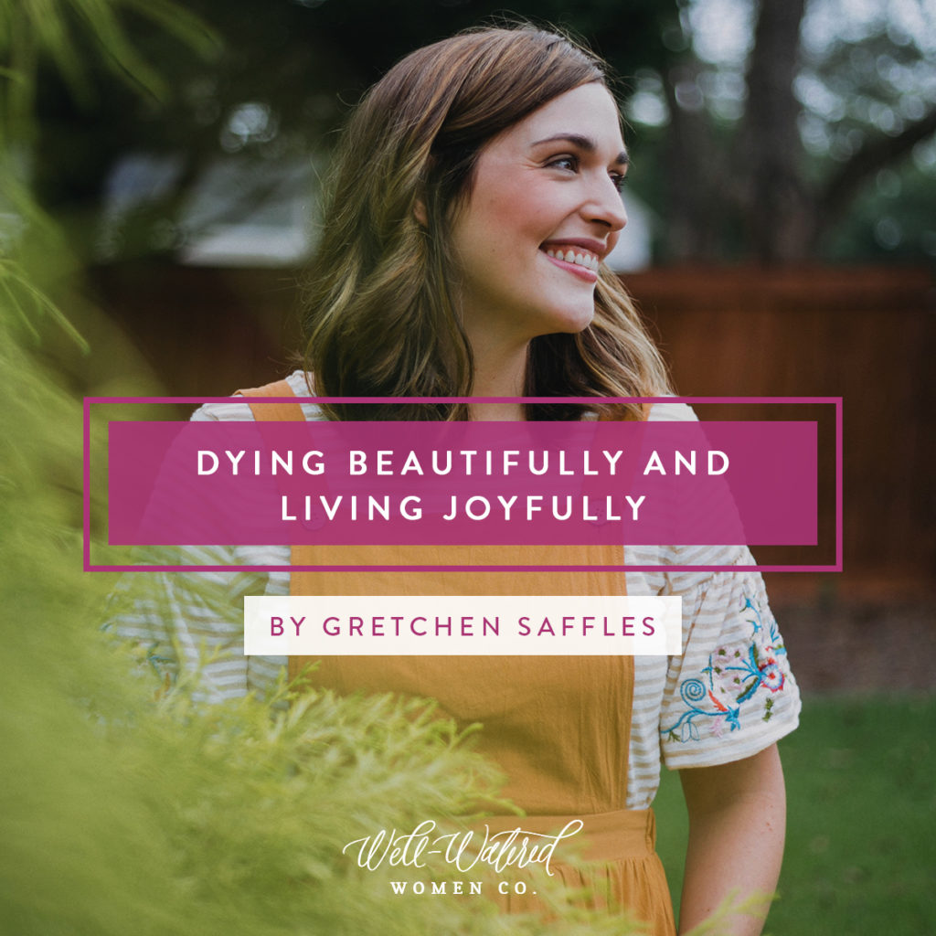 Dying Beautifully and Living Joyfully - As a recovering perfectionist, this is an area of my heart that I constantly submit before the Lord. Anxiety goes a step further than worry does, because it takes over the body. 