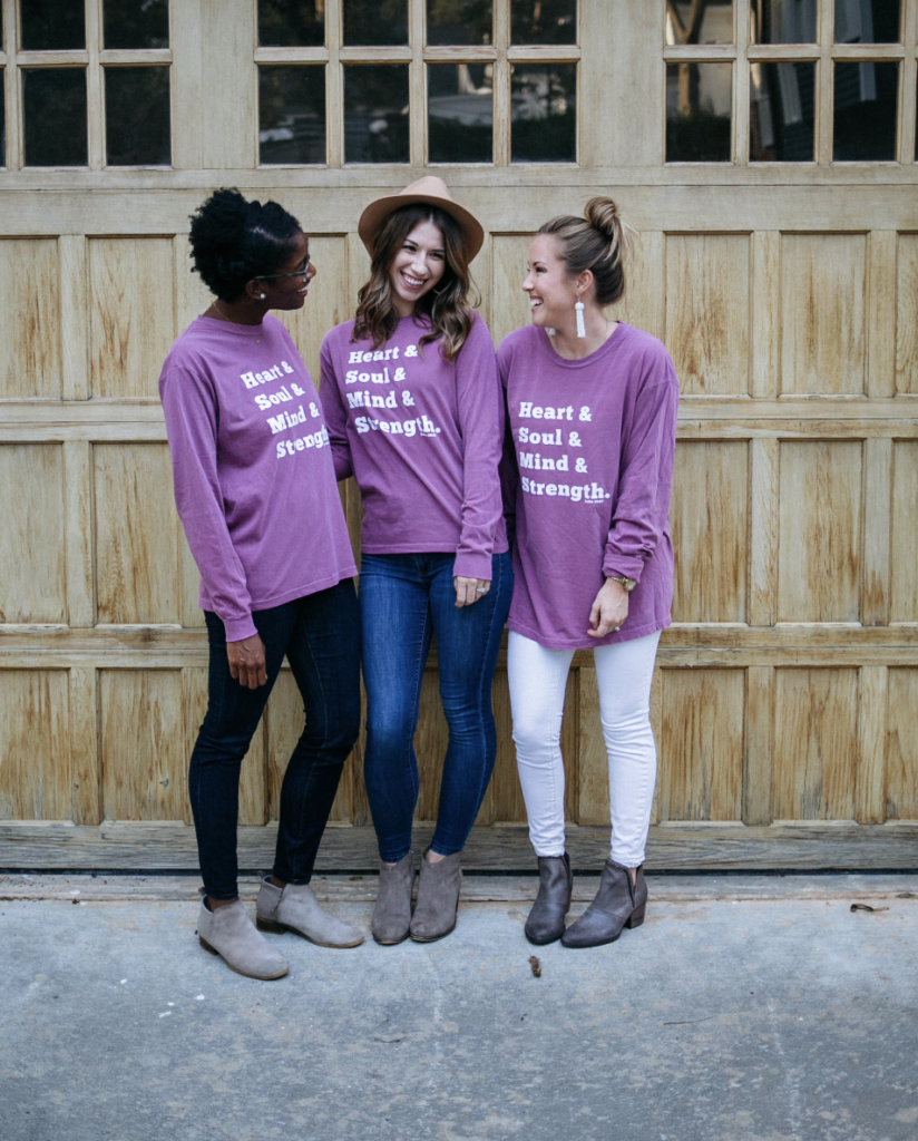 Heart & Soul & Mind & Strength Women's Long Sleeve Shirt by Well-Watered Women