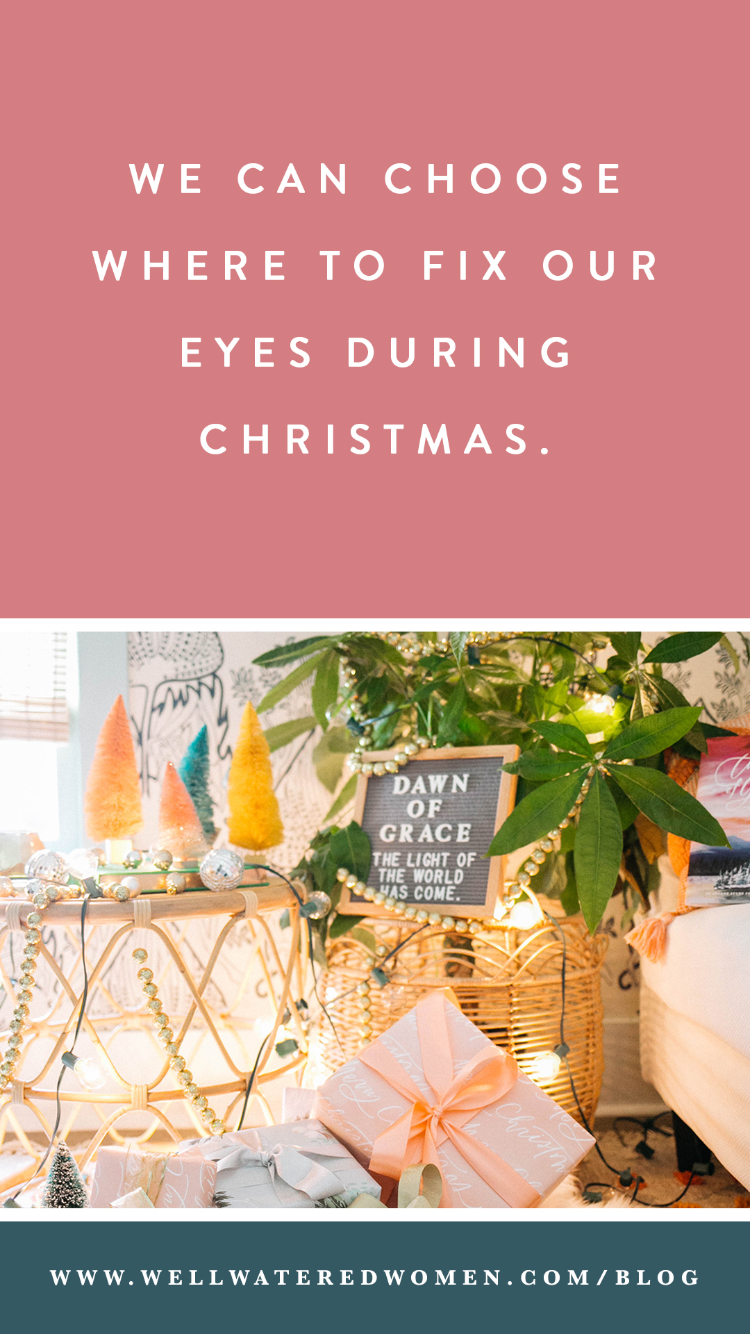 Keeping Our Eyes Fixed on Jesus this Christmas: We can choose where we fix our eyes during the Christmas season.