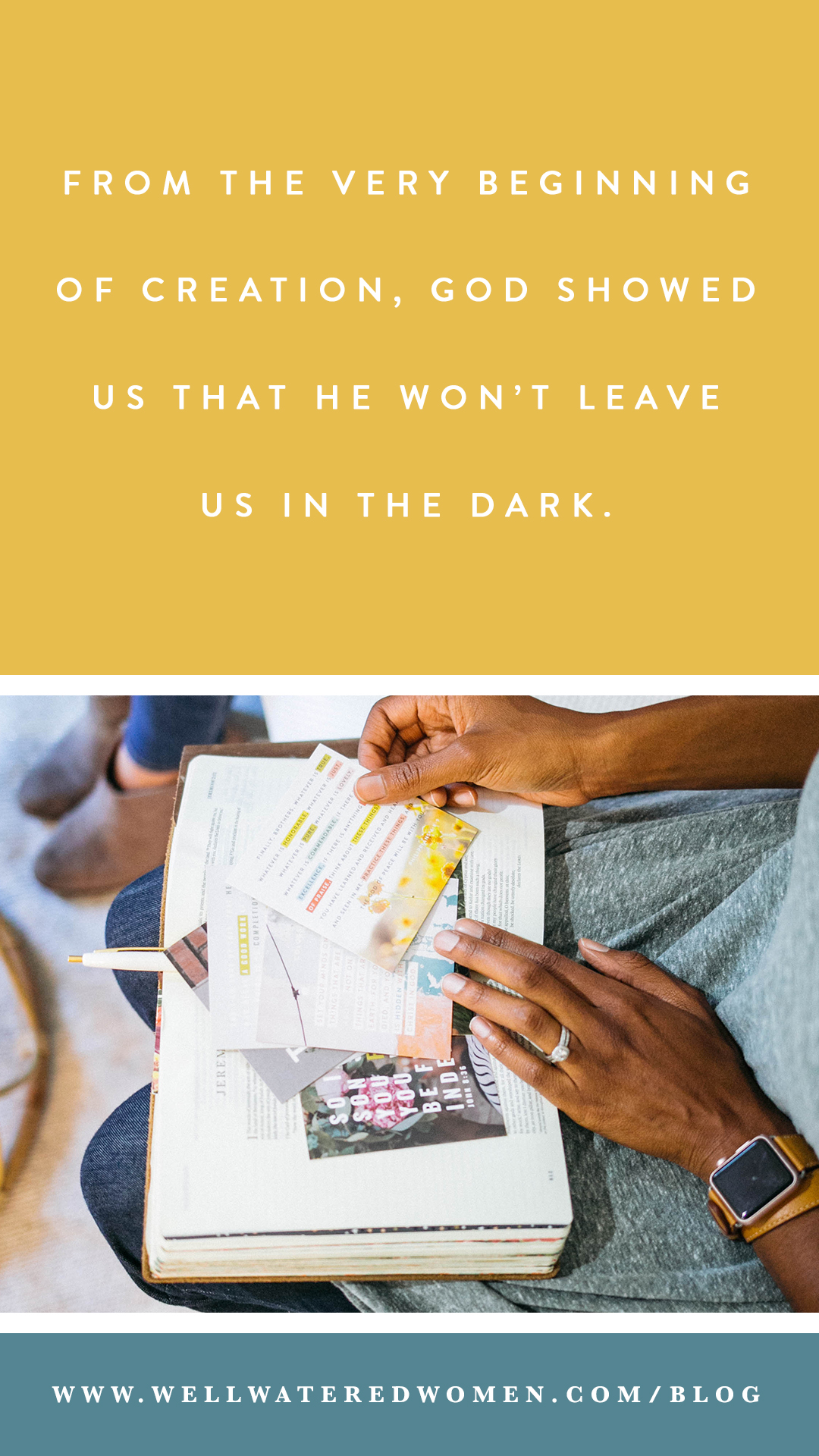 From the very beginning of creation, God showed us that He won’t leave us in the dark. We see confirmation of this in biblical leaders and prophets and key characters over and over again. Are you in a season of waiting? You’re in good company, my friend.