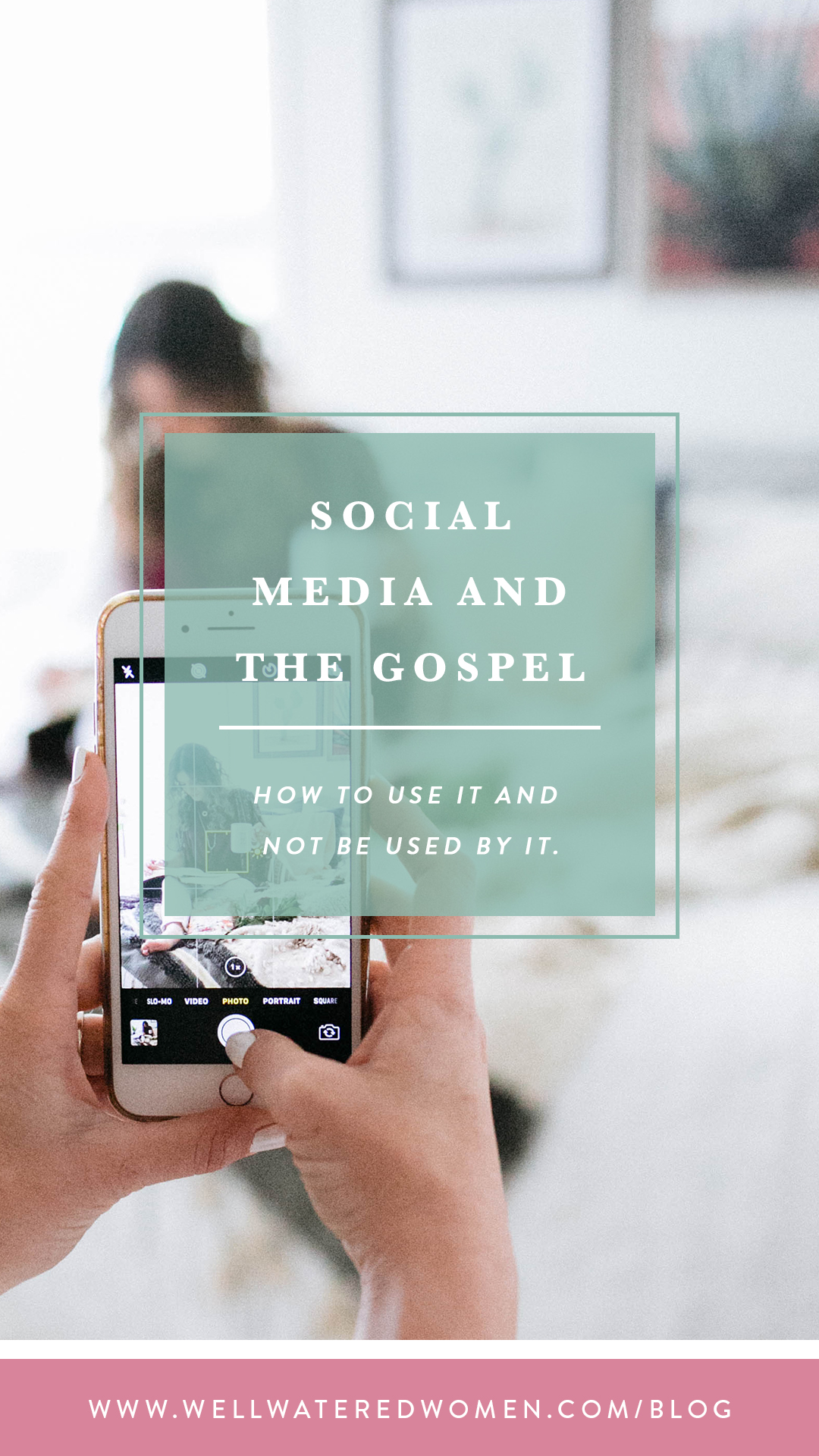 Social Media and the Gospel: How to USE it and NOT be USED by it. Ask yourself: Why does my heart lean toward comparison? Why am I so prone to envy the lives of others when I see their pictures on social media? Why do I anxiously strive to take glory for myself?