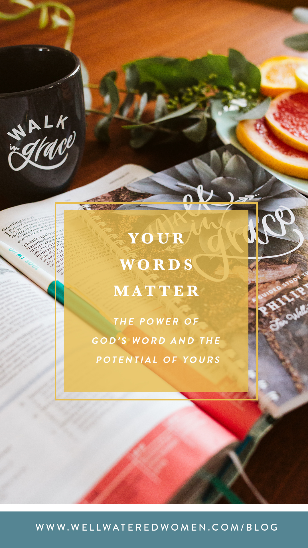 Your Words Matter: The Power of God's Word and the Potential of Yours (Blog on Well-Watered Women)