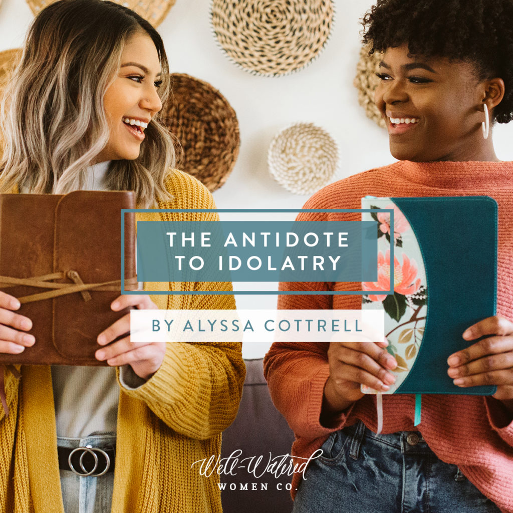 The Antidote to Idolatry: What is an idol? “An idol is anything that is central in my life, anything that seems to be essential. Anything by which I live or depend.” D. M. Lloyd-Jones | Well-Watered Women