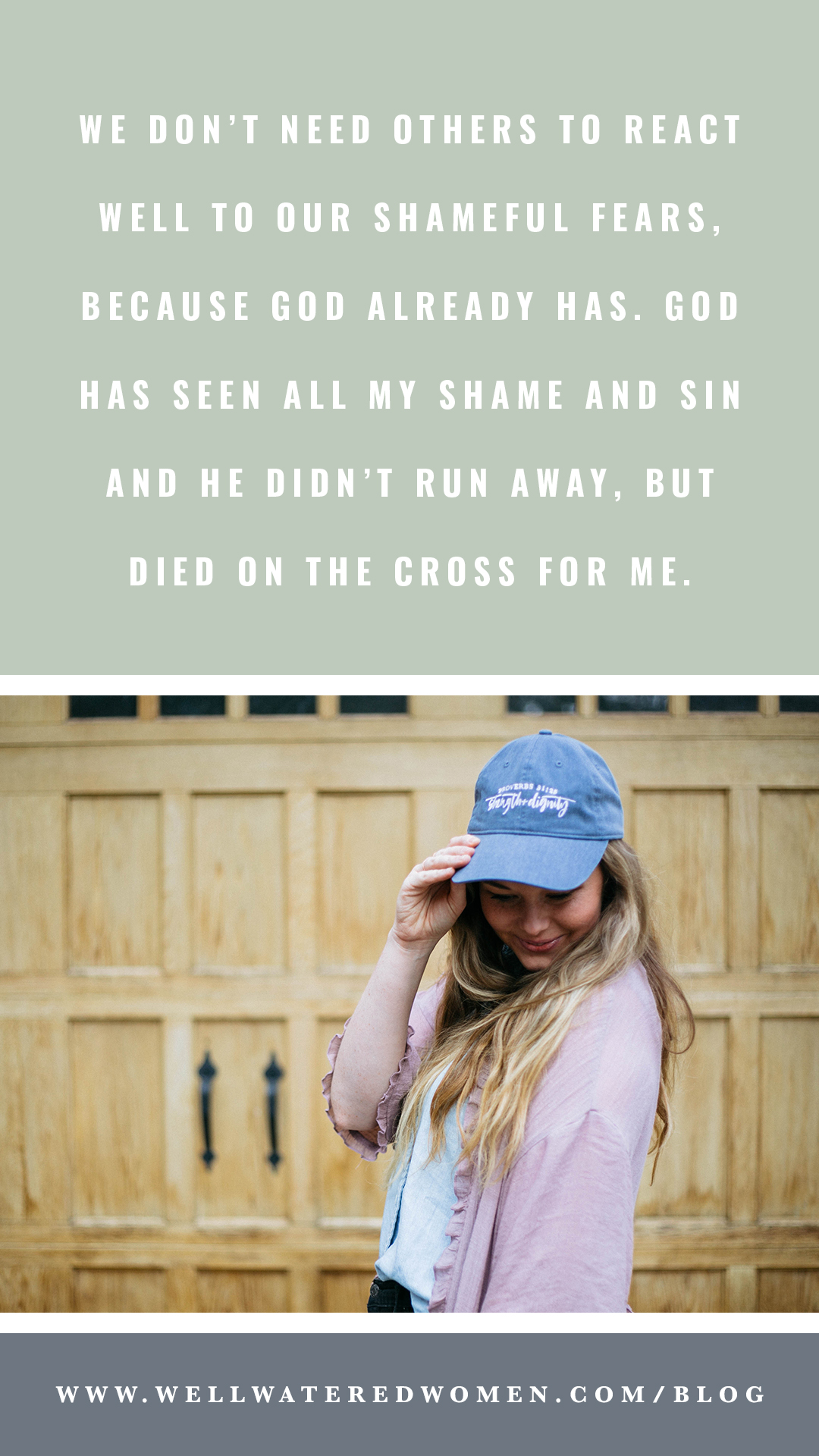 We don’t need others to react well to our shameful fears, because God already has. God has seen all my shame and sin and He didn’t run away, but died on the cross for me. If God is the only One left when all see my shame, then I have more than enough—because God is enough. | Behind Closed Doors: Fearr and Food | Well-Watered Women