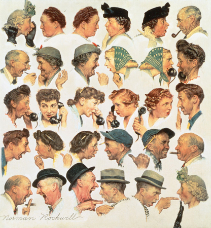 Normal Rockwell "The Gossips"