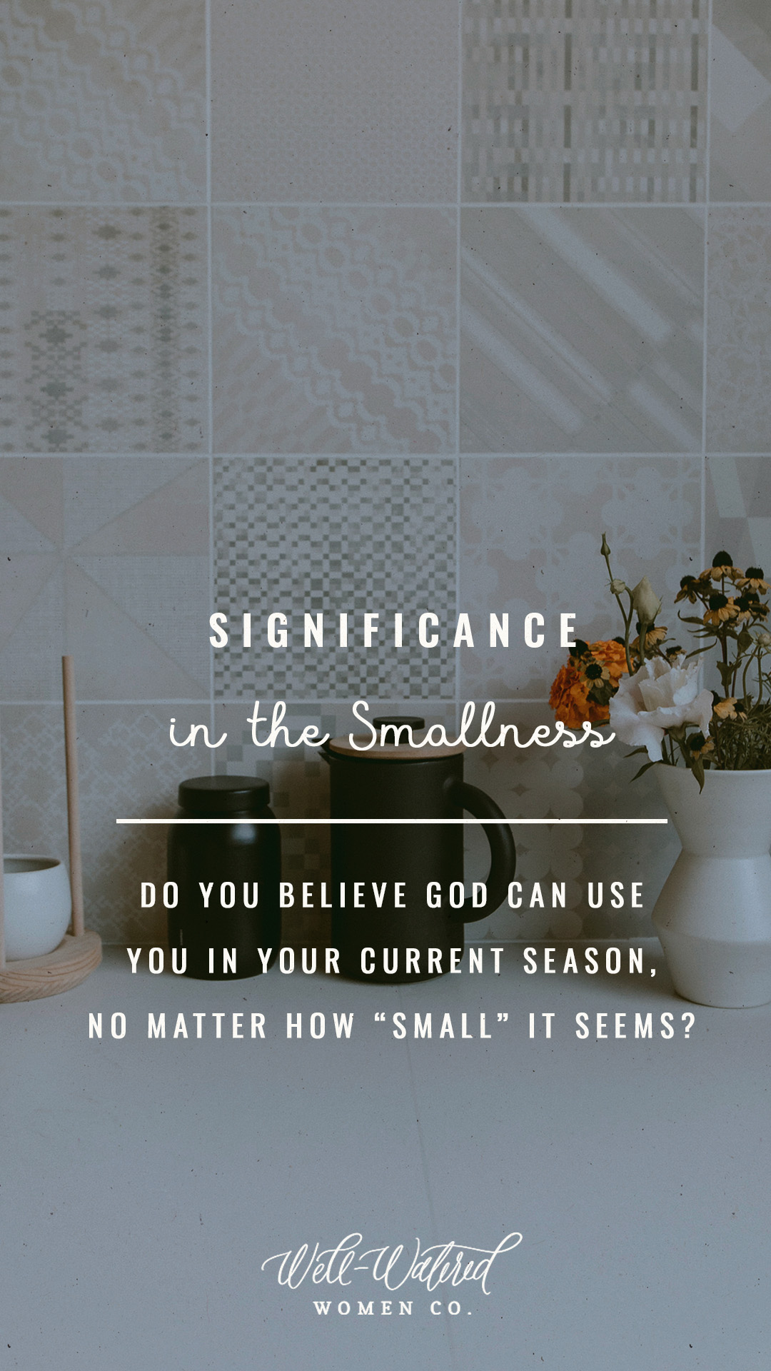 Well Watered Women Blog | Significance in the Smallness - God can use you in any season.