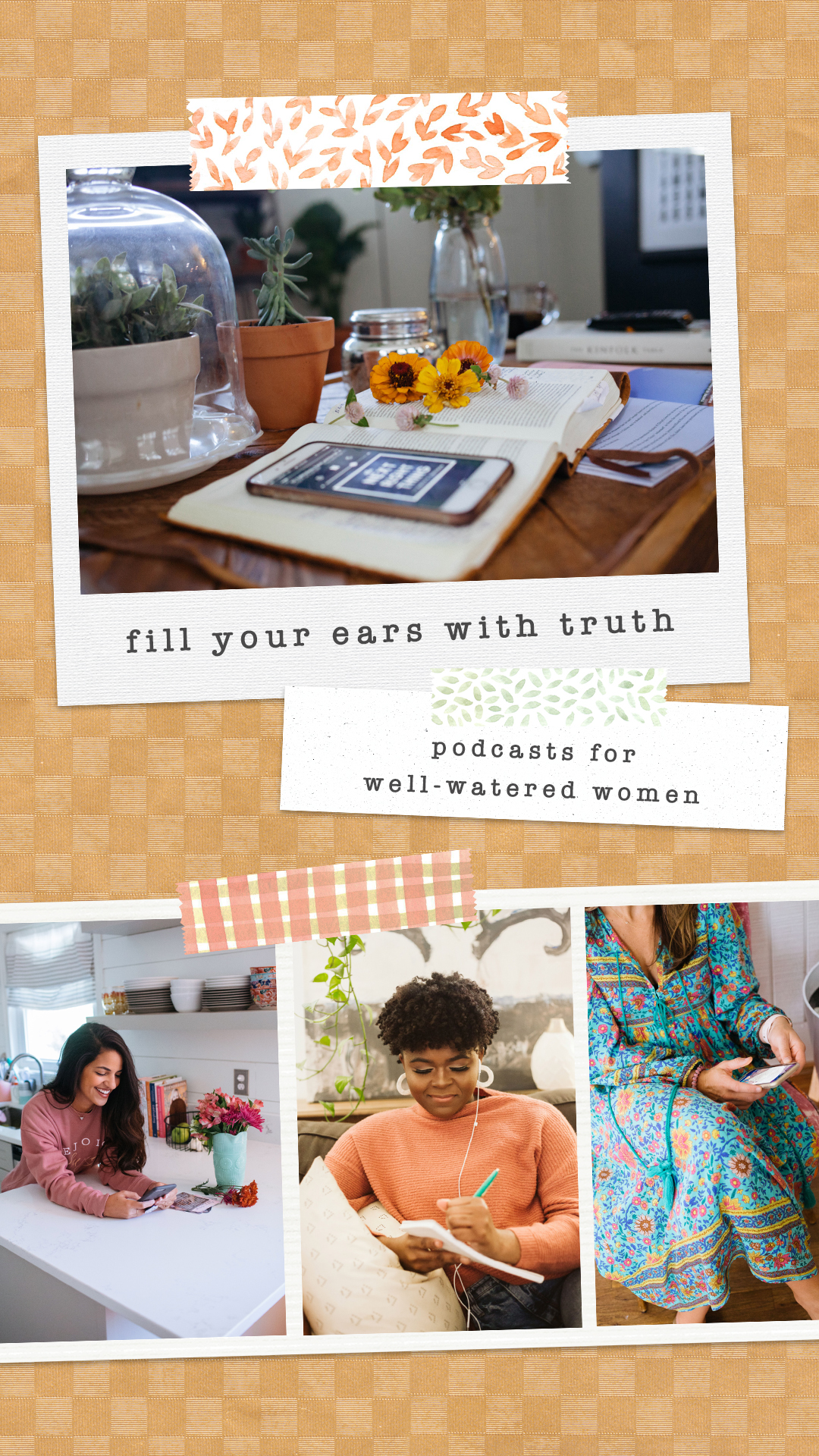 Well-Watered Women Blog | Podcasts to Listen to During this Season to Fill Up on Truth.