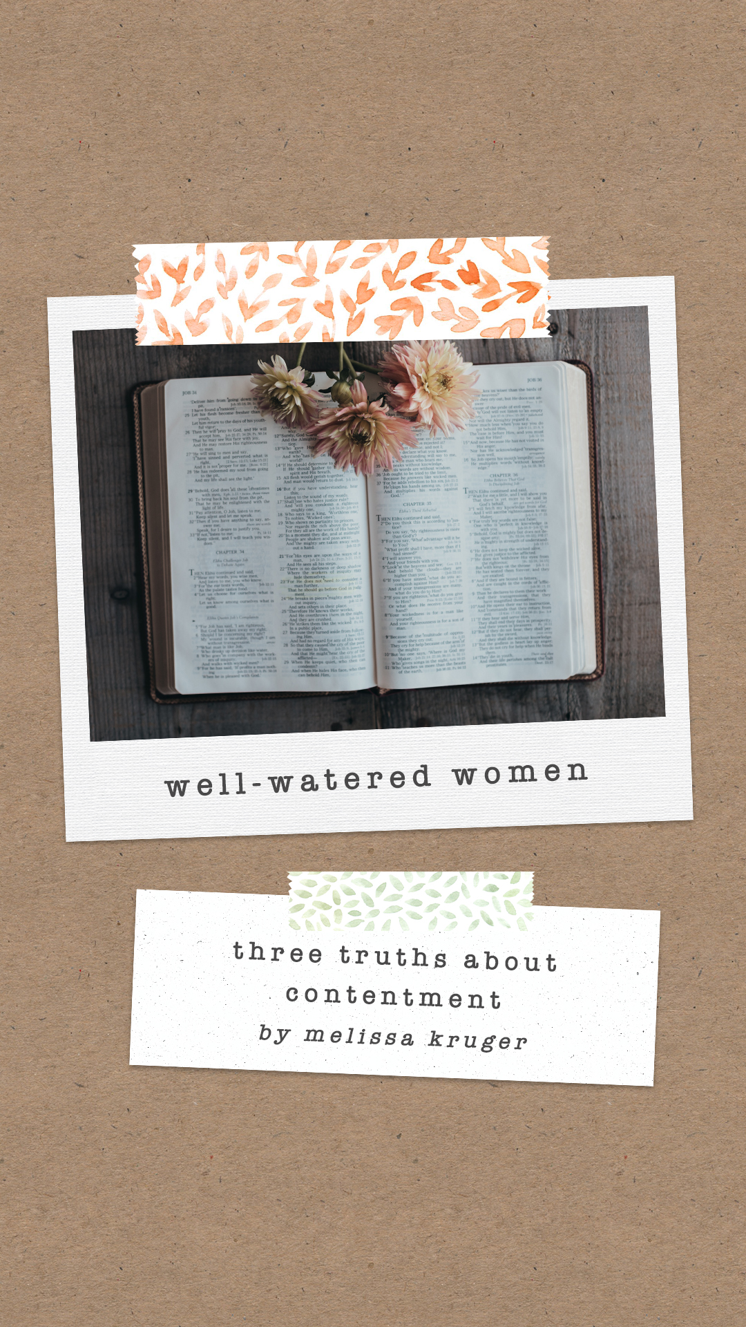 Well-Watered Women Blog-Three Truths About Contentment by Melissa Kruger