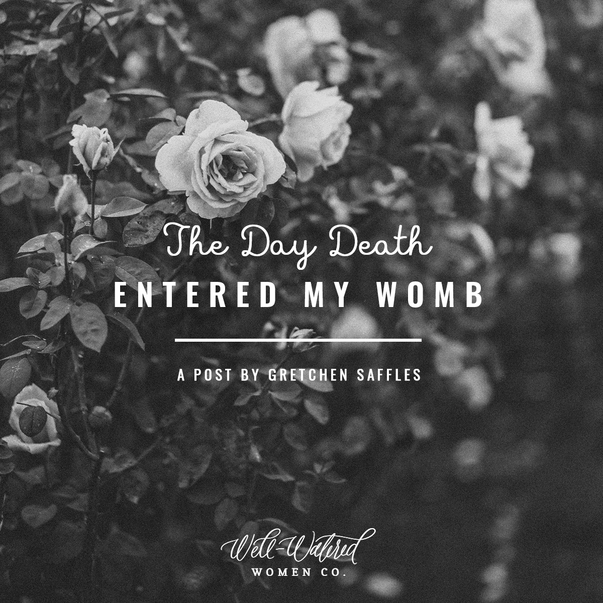 Well-Watered Women Blog-The Day Death Entered My Womb
