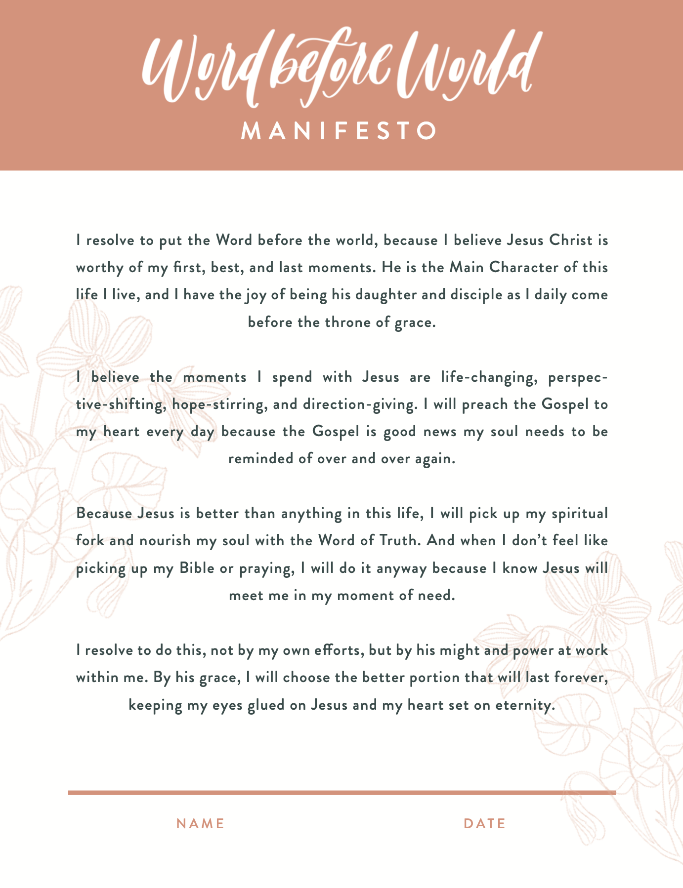 WBW Manifesto