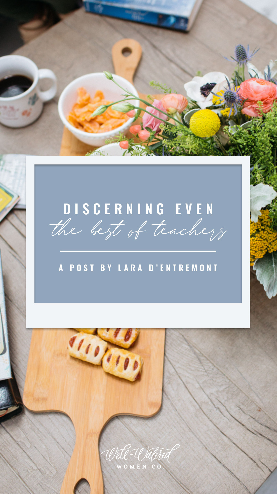 Well-Watered Women Blog - Discerning Even the Best of Teachers by Lara D'entremont