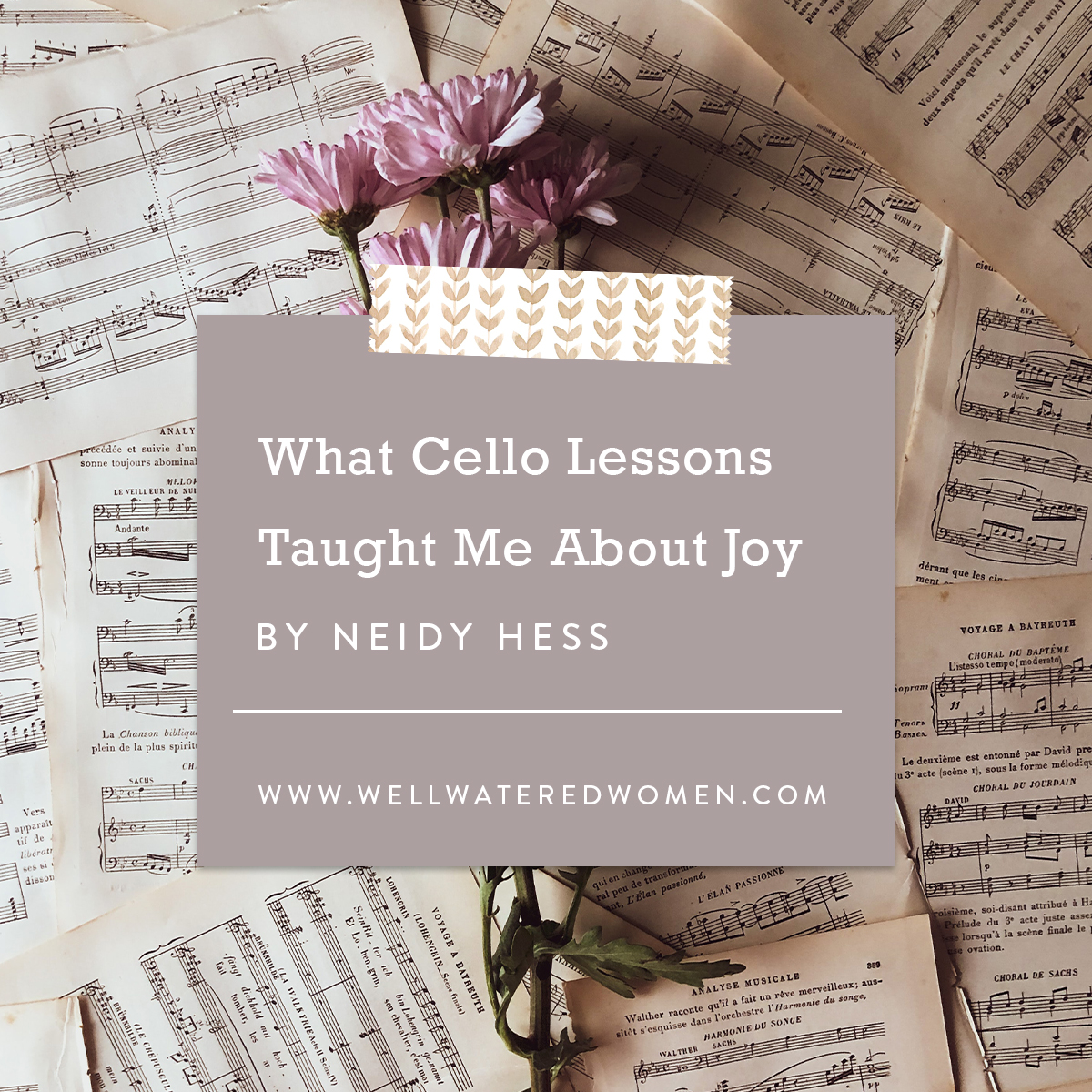 What Cello Lessons Taught Me About Joy–An Article by Well-Watered Women