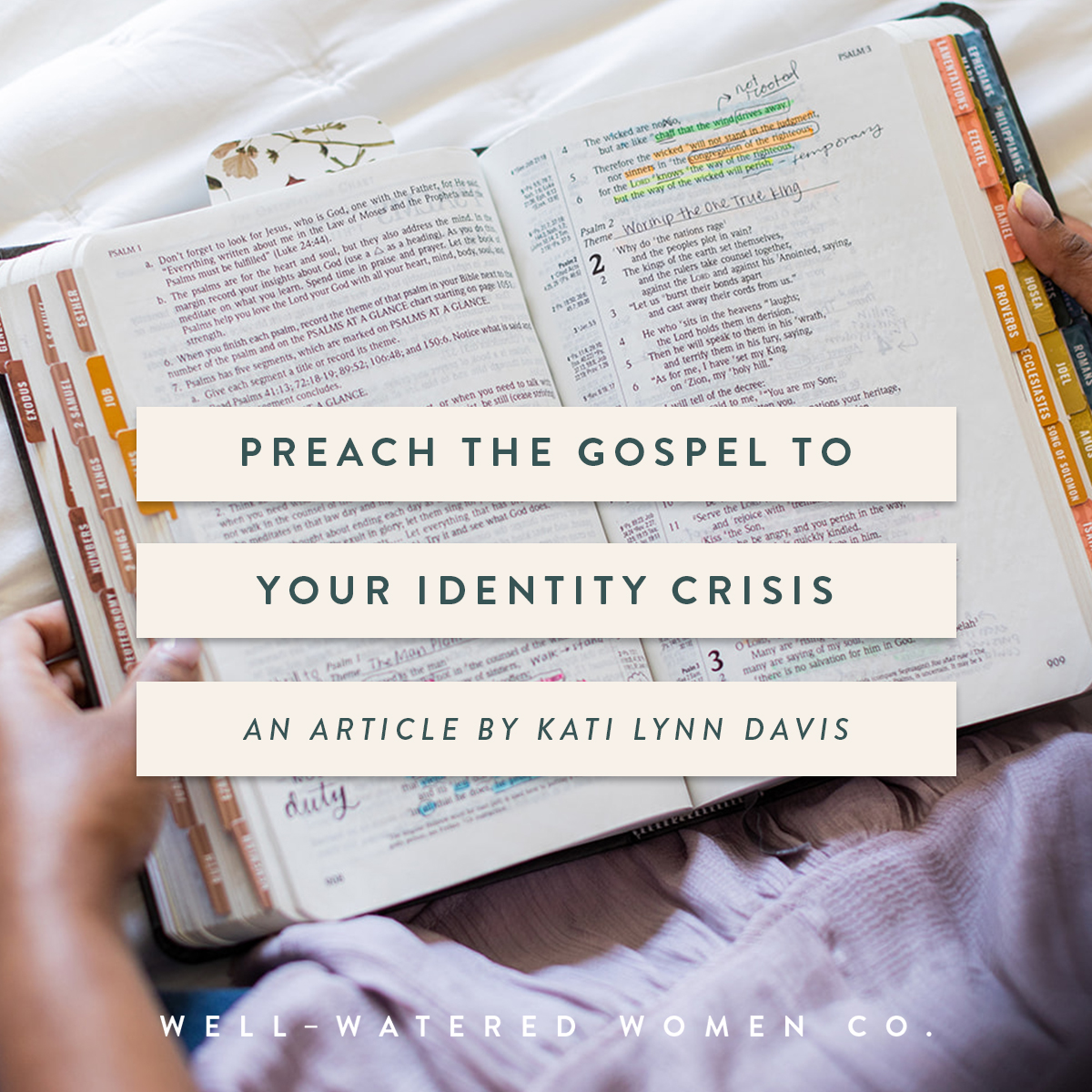 Preach the Gospel to Your Identity Crisis-an article by Well-Watered Women