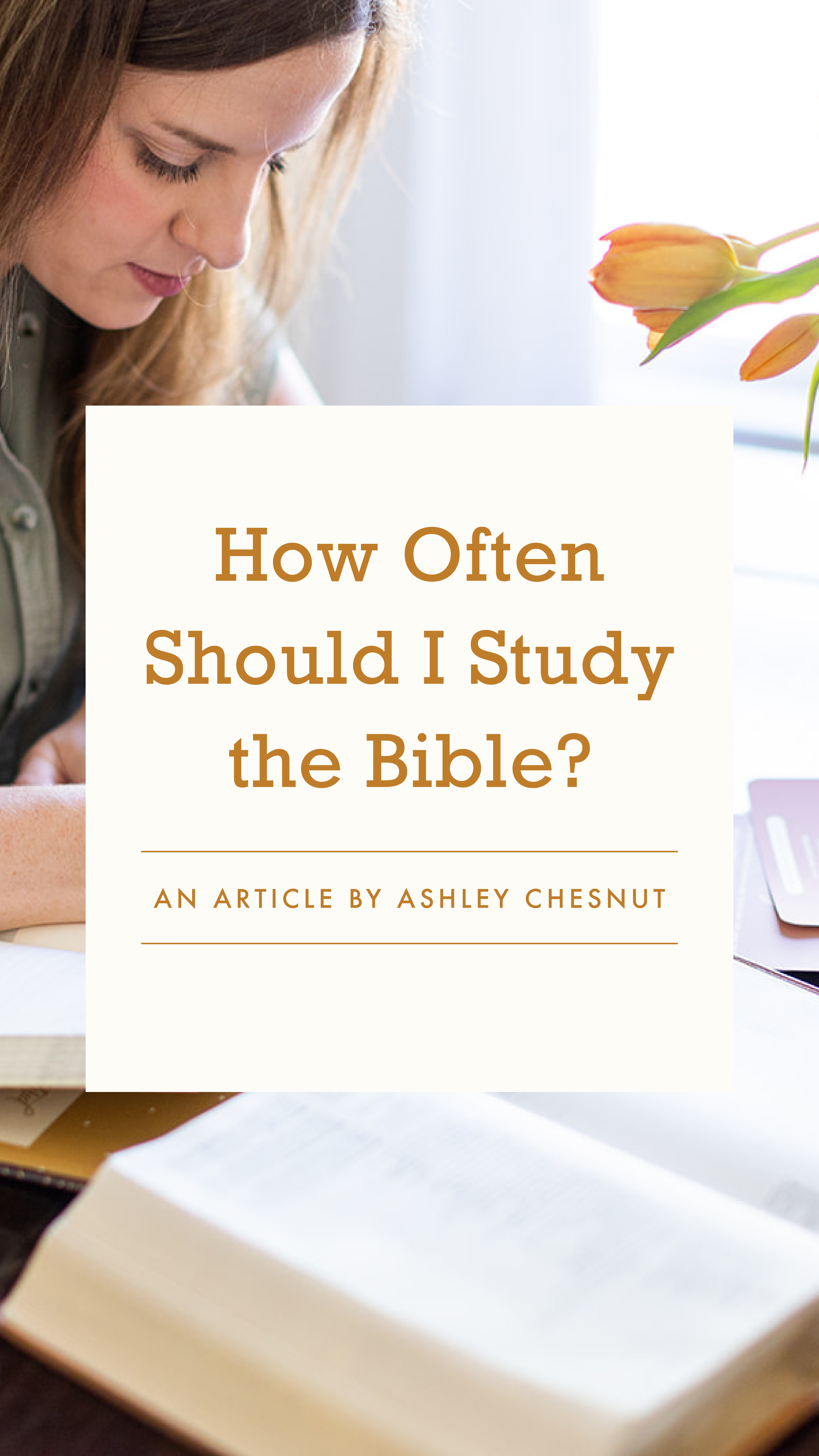 How Often Should I Study the Bible? - an article by Well-Watered Women - slide
