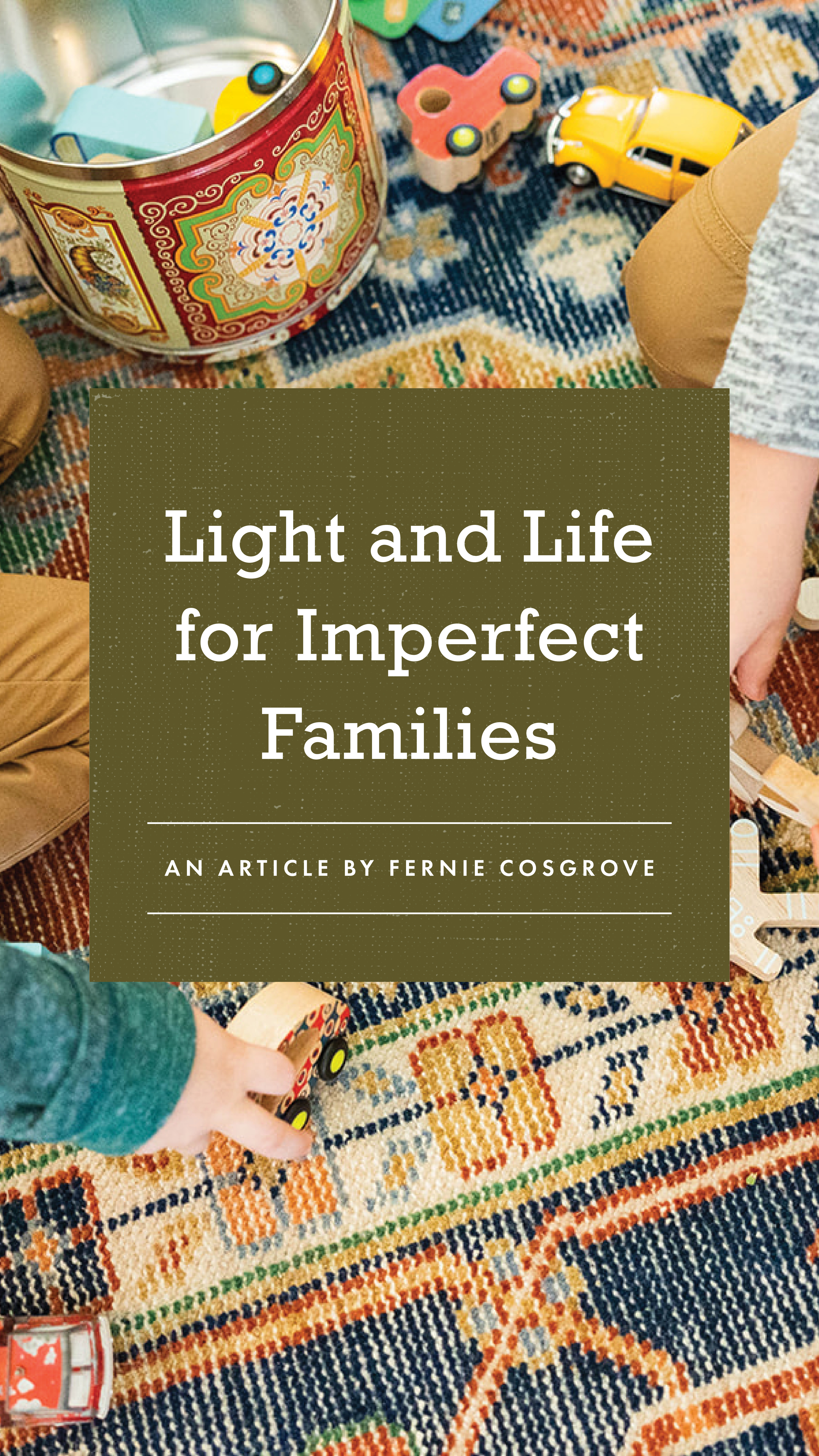 Light and Life for Imperfect Families - an article by Well-Watered Women - story