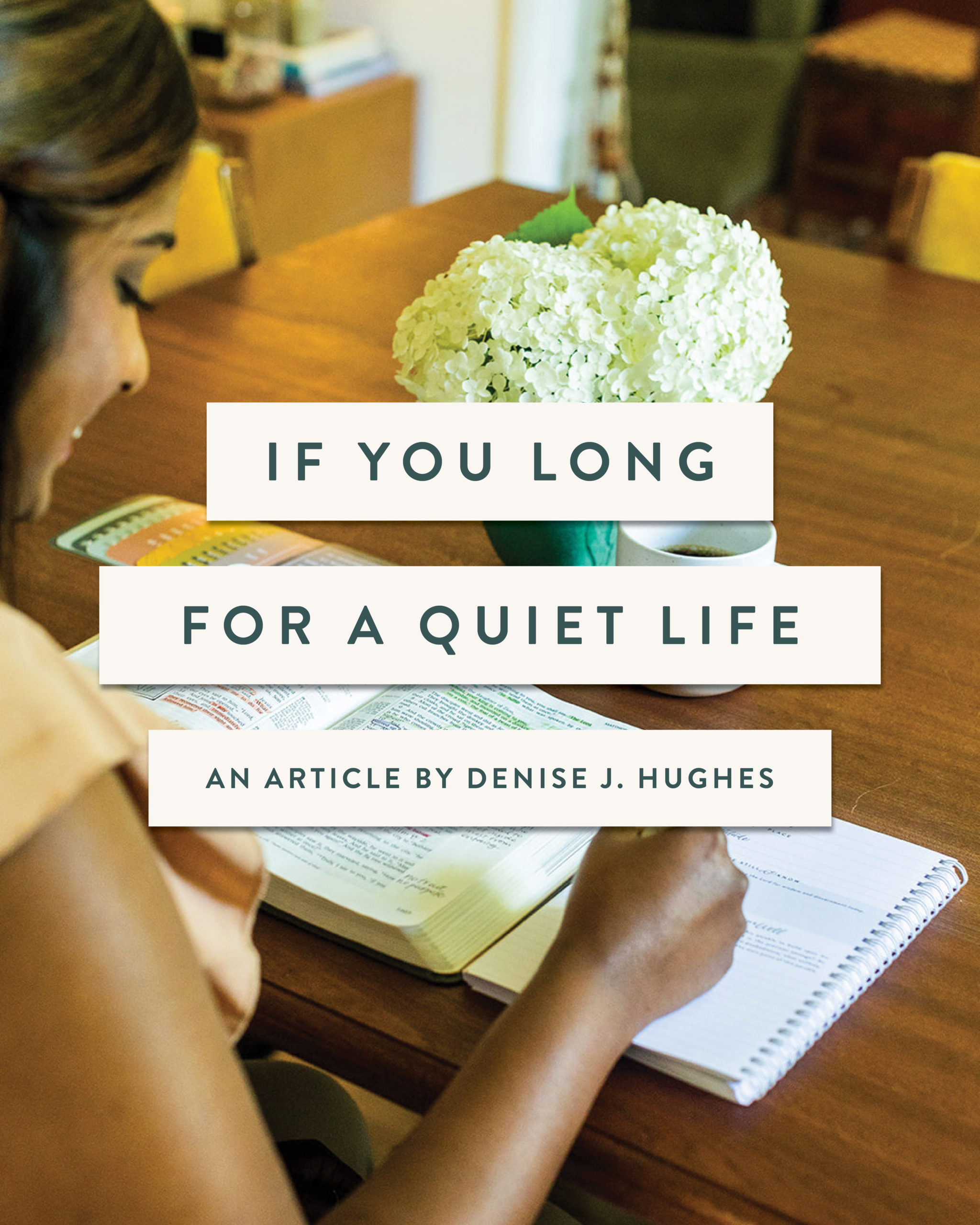 If You Long for a Quiet Life - an article from Well-Watered Women