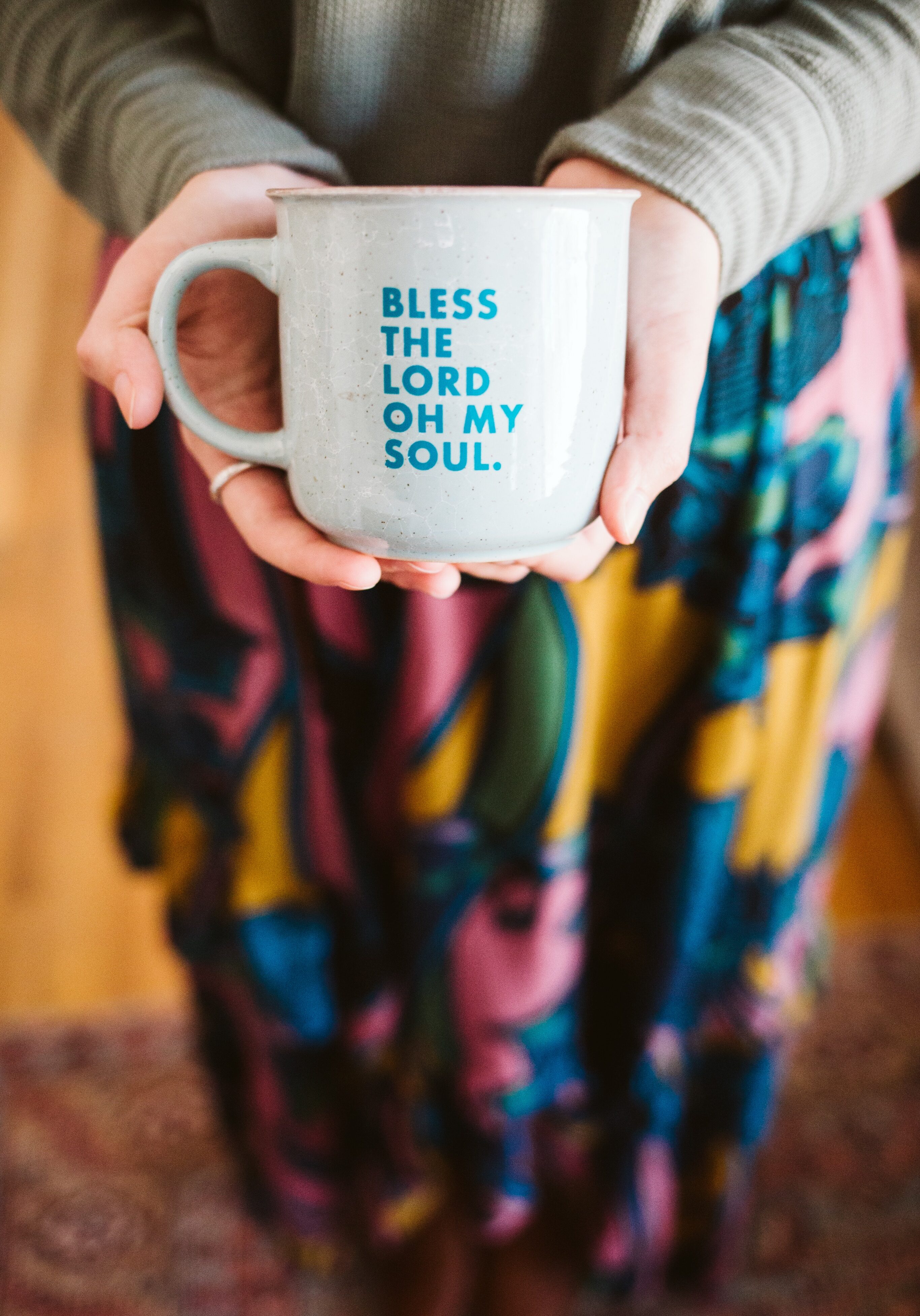 Bless the Lord, Oh My Soul Coffee Mug - Campfire style coffee mug