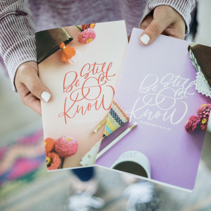 he updated "Be Still And Know" series is designed to encourage women to memorize Scripture. The goal is not just to read the Bible, but to meditate on it, implement it, and memorize it so we will live by the words of truth. These booklets help you study Romans 12:9-21 and Ephesians 4:17-32 (ESV). Each day breaks down one verse and challenges you to memorize it. My encouragement to you would be to take it slow. Instead of going through quickly, take a few days to truly meditate and pray through each verse. By the end of the study, you will have memorized this passage of Scripture!